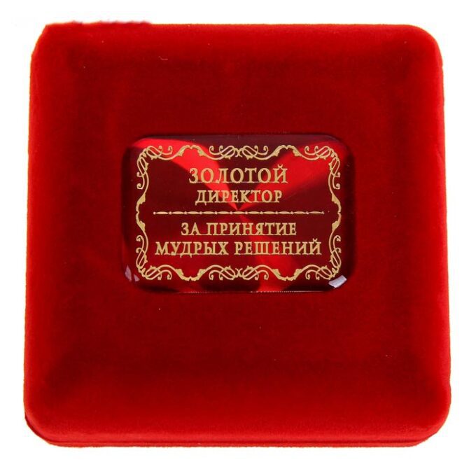 Медаль “Золотой директор” в подарочной коробке
