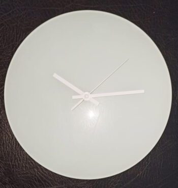 Часы стеклянные для сублимации, диаметр 30 см