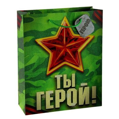 Пакет подарочный "Ты герой"