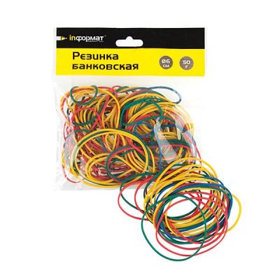 Резинка банковская inФОРМАТ 6,00 см 50 г