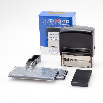 grm-40-diy_1 GRM 40 DIY 6 LINES, САМОНАБОРНЫЙ ШТАМП 6 СТРОК С ДВУМЯ КАССАМИ - ЭКОНОМ