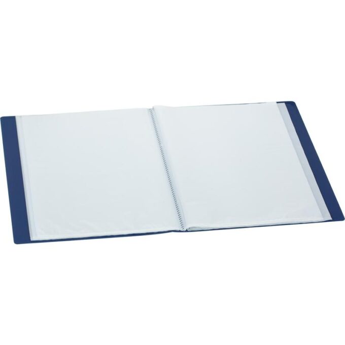 Папка файловая на 30 файлов Attache A4 20 мм синяя (толщина обложки 0.4 мм)