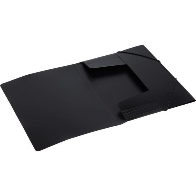 Папка на резинках Attache Economy A4 35 мм пластиковая до 300 листов черная (толщина обложки 0.5 мм)
