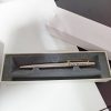 Ручка шариковая Parker Jotter Core K691 Stainless Steel GT M, корпус серебристый глянцевый (золото), синие чернила с гравировкой — изображение 6