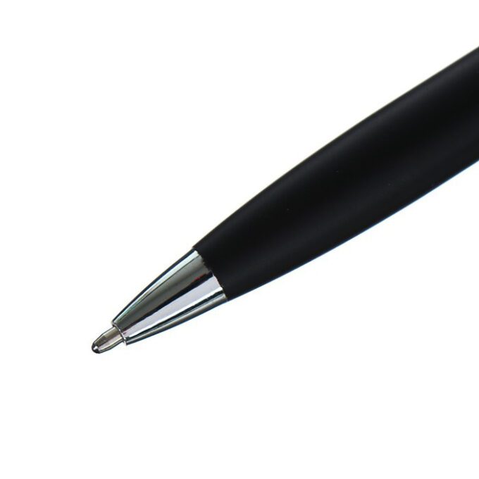 700 1 680x680 - Ручка подарочная шариковая поворотная корпус черный матовый ЛОГО, стержень синий 0,7 мм, металлический корпус с гравировкой