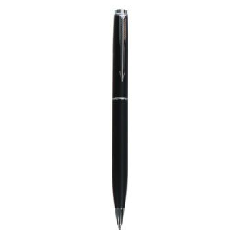 700 350x350 - Ручка подарочная шариковая поворотная корпус черный матовый ЛОГО, стержень синий 0,7 мм, металлический корпус с гравировкой