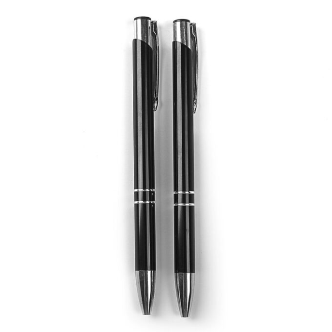 700 6 680x680 - Ручка шариковая, автоматическая, корпус металлический чёрный, стержень синий 0.5 мм с гравировкой