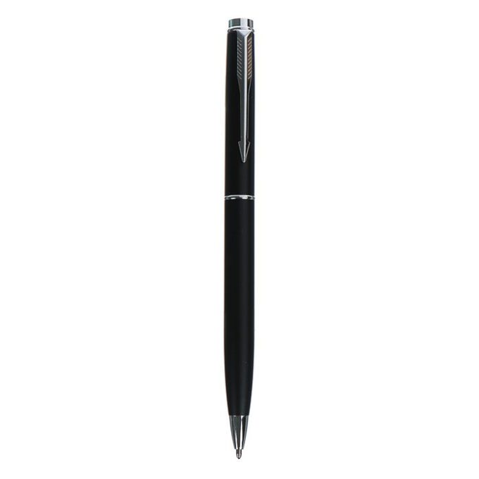 700 680x680 - Ручка подарочная шариковая поворотная корпус черный матовый ЛОГО, стержень синий 0,7 мм, металлический корпус с гравировкой