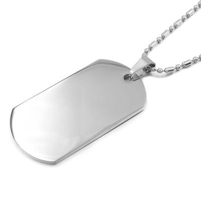 Стальной жетон 50 х 27 х 2 мм ( с гравировкой )