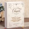 Фотоальбом 200 фото 10х14 см "Свадебный,лебеди" 23,5х17,5х5 см
