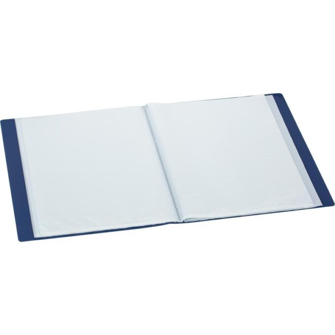 Папка файловая на 60 файлов Attache A4 35 мм синяя (толщина обложки 0.6 мм)