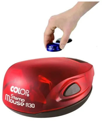 orig 350x416 - Colop Stamp Mouse R30 Оснастка для печати, карманная (диаметр печати 30 мм.)