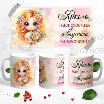 Кружка Яркого настроения и вкусного вдохновения