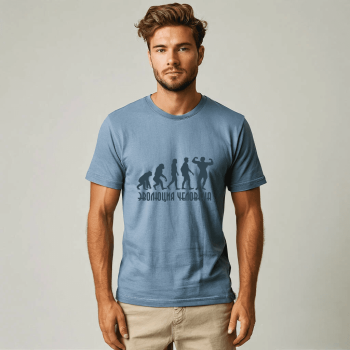 13 tshirt 5 1 350x350 - Футболка голубая для спортсменов — бодибилдинг в стиле