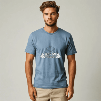 2 tshirt 6 1 350x350 - Футболка голубая для спортсменов — бодибилдинг в стиле
