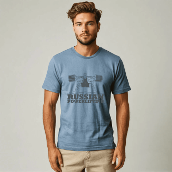 5 tshirt 5 1 350x350 - Футболка голубая для спортсменов — бодибилдинг в стиле