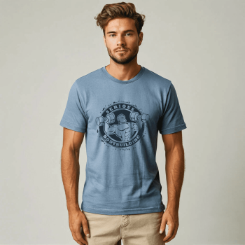 6 tshirt 5 1 350x350 - Футболка голубая для спортсменов — бодибилдинг в стиле