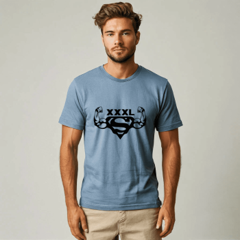 8 tshirt 5 1 350x350 - Футболка голубая для спортсменов — бодибилдинг в стиле