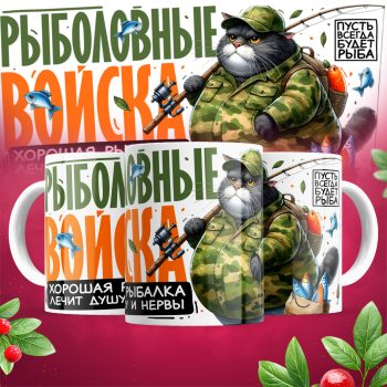 Кружка рыболовные войска