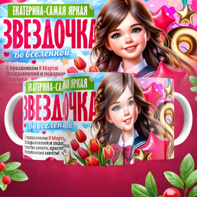 Кружка Самая яркая звездочка_Екатерина-самая яркая