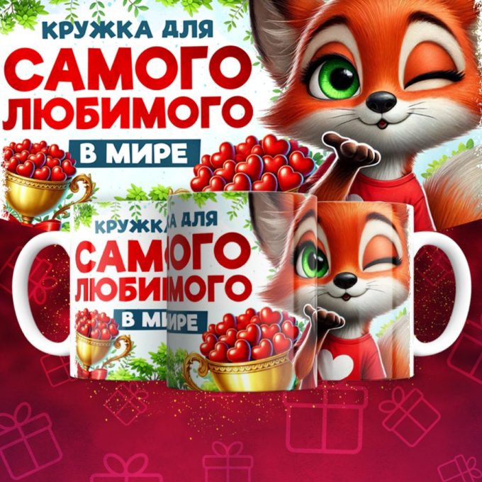 Кружка ДЕНЬ ВЛЮБЛЕННЫХ 14 ФЕВРАЛЯ