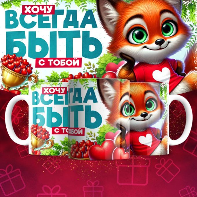 Кружка ДЕНЬ ВЛЮБЛЕННЫХ 14 ФЕВРАЛЯ