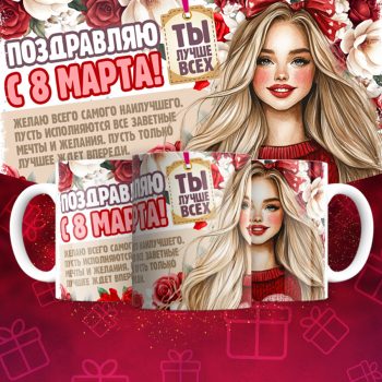 Кружка 8 марта