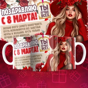 Кружка 8 марта