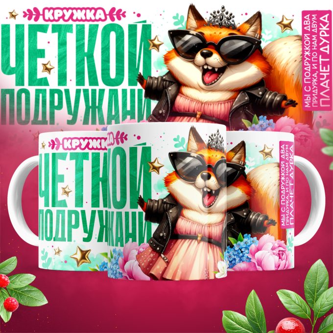 Кружка с 8 марта Четкой подружане
