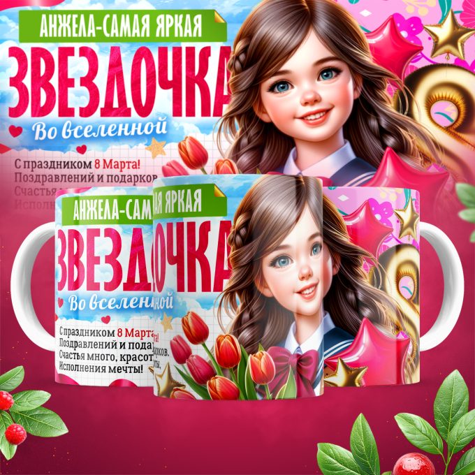 Кружка Самая яркая звездочка_Анжела-самая яркая