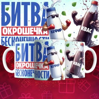Кружка Битва окрошечки и кваса