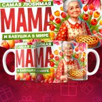 Кружка Самая любимая Мама в мире - Дизайн 9