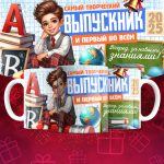 Кружка - Для выпускников - Дизайн 12