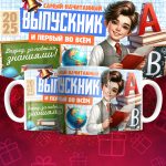 Кружка - Для выпускников - Дизайн 14