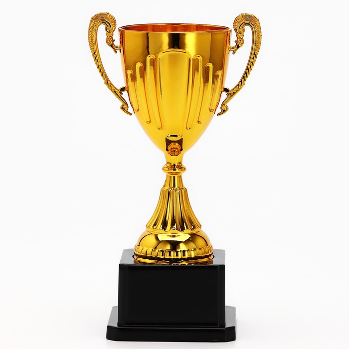 Кубок 045, наградная фигура, золото, подставка пластик, 20×10.6×8 см_2 Кубок 045, наградная фигура, золото, подставка пластик, 20×10.6×8 см, с индивидуальной гравировкой — изображение 2
