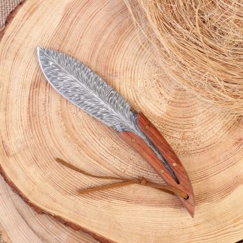 Нож охотничий «Лист» 20 см, клинок 110 мм/3.5 мм, с индивидуальной гравировкой