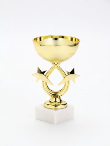 Кубок 156, наградная фигура, золото, подставка камень, 17.7 см_0 Кубок 156, наградная фигура, золото, подставка камень, 17.7 см, с индивидуальной гравировкой