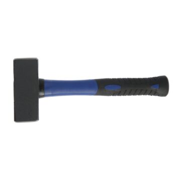 Кувалда кованая ТУНДРА, фиберглассовая трехкомпонентная рукоятка, 1.5 кг, с индивидуальной гравировкой