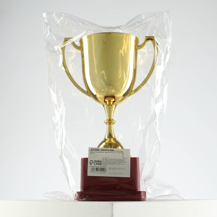 Кубок золото 012, наградная фигура, подставка пластик, 19.2×11.5×8 см_7 Кубок золото 012, наградная фигура, подставка пластик, 19.2×11.5×8 см, с индивидуальной гравировкой — изображение 7