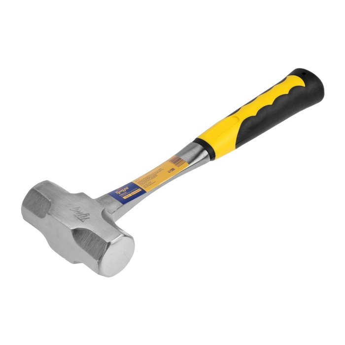 Кувалда ТУНДРА ПРОФИ, цельнокованая, двухкомпонентная рукоятка, 1.5 кг_4 Кувалда ТУНДРА ПРОФИ, цельнокованая, двухкомпонентная рукоятка, 1.5 кг, с индивидуальной гравировкой — изображение 5