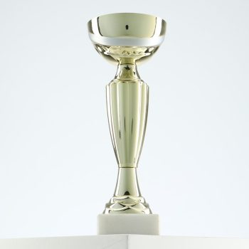 Кубок 106, наградная фигура, золото, подставка камень, 18.8 см, с индивидуальной гравировкой