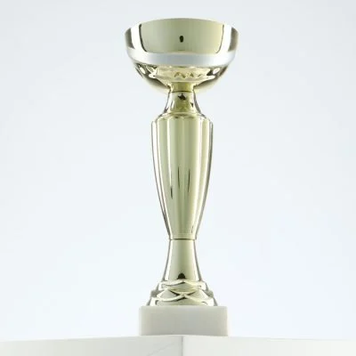 Кубок 106, наградная фигура, золото, подставка камень, 18.8 см, с индивидуальной гравировкой
