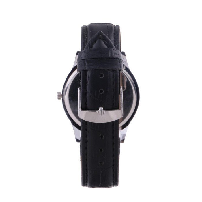 Часы наручные кварцевые мужские "Риддл", ремешок экокожа, d-4 см_2 Часы наручные кварцевые мужские "Риддл", ремешок экокожа, d-4 см, с индивидуальной гравировкой — изображение 3