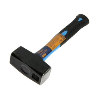 Кувалда кованая ТУНДРА, фиберглассовая трехкомпонентная рукоятка, 1 кг, с индивидуальной гравировкой