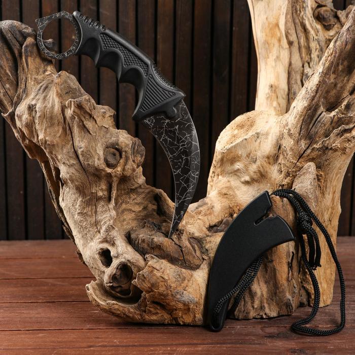 Нож-керамбит «Коготь орла», 20 см, клинок 90 мм/2.6 мм, серебристый_1 Нож-керамбит «Коготь орла», 20 см, клинок 90 мм/2.6 мм, серебристый с гравировкой — изображение 2