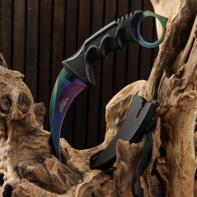 Нож-керамбит «Коготь орла», 20 см, клинок 90 мм/2.6 мм, градиент_0 Нож-керамбит «Коготь орла», 20 см, клинок 90 мм/2.6 мм, градиент с гравировкой