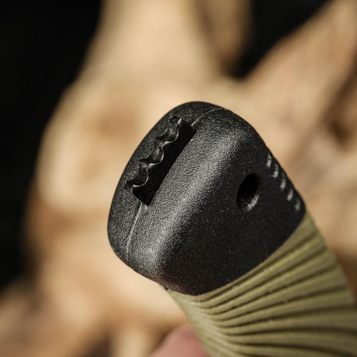 Нож тактический «Альфа», 23 см, клинок 115 мм/2.8 мм, со стеклобоем, зеленый_6 Нож тактический «Альфа», 23 см, клинок 115 мм/2.8 мм, со стеклобоем, зеленый с гравировкой — изображение 7