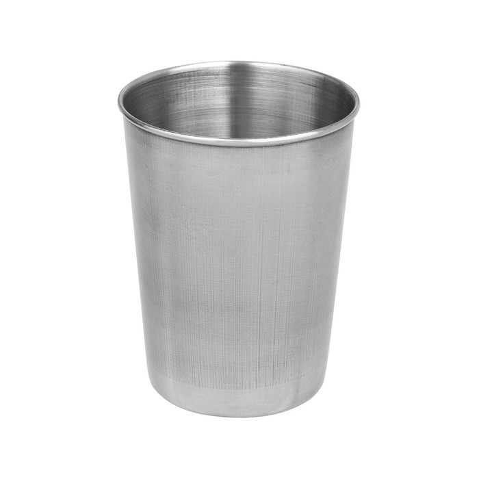 Стакан, 300 мл, 7.5×10 см, нержавеющая сталь_0 Стакан, 300 мл, 7.5×10 см, нержавеющая сталь, с индивидуальной гравировкой