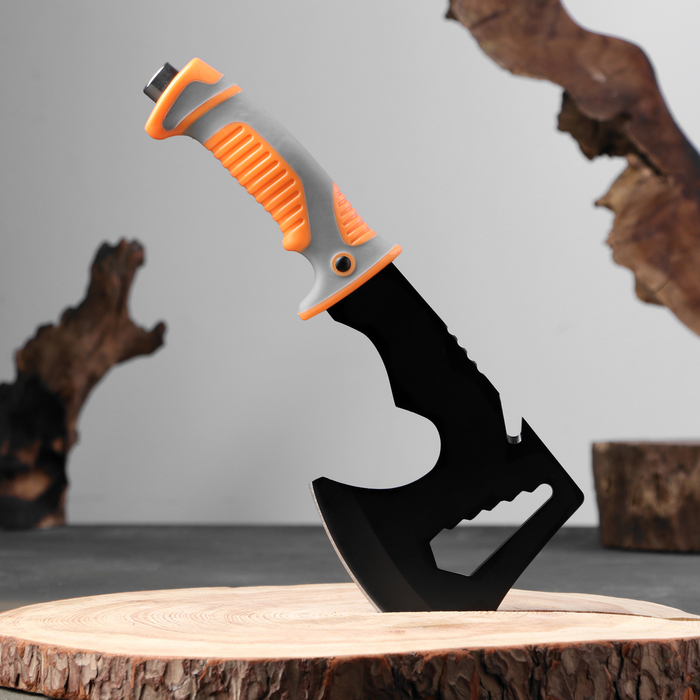 Топорик туристический с гаечными ключами, черный, 400 г, 28×11 см_1 Топорик туристический с гаечными ключами, черный, 400 г, 28×11 см с гравировкой — изображение 2