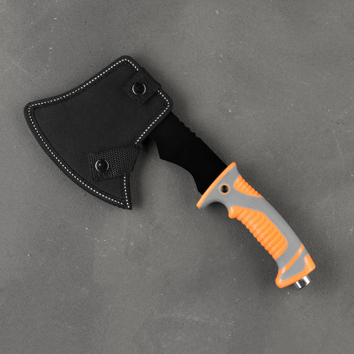 Топорик туристический с гаечными ключами, черный, 400 г, 28×11 см_0 Топорик туристический с гаечными ключами, черный, 400 г, 28×11 см с гравировкой